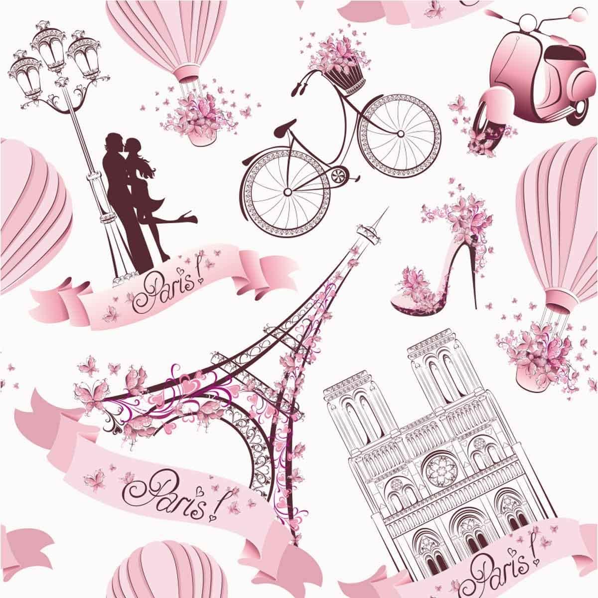 Tissu Dameublement Tour Eiffel