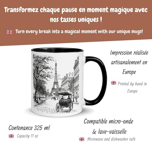 Vue 3 de Mug Paris Tour Eiffel