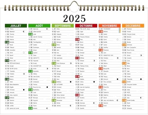 Vue 3 de Calendrier Mural Calendrier Familial