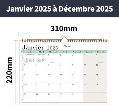 Vue 5 de Calendrier Mural Calendrier Familial
