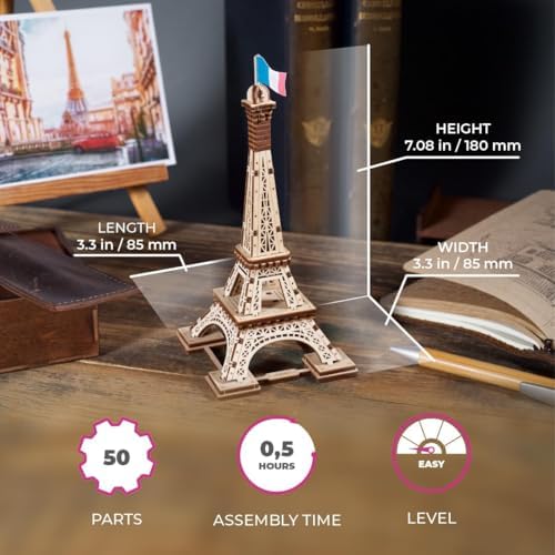 Vue 2 de Ugears Paris Tower Puzzles