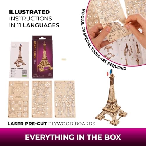 Vue 6 de Ugears Paris Tower Puzzles