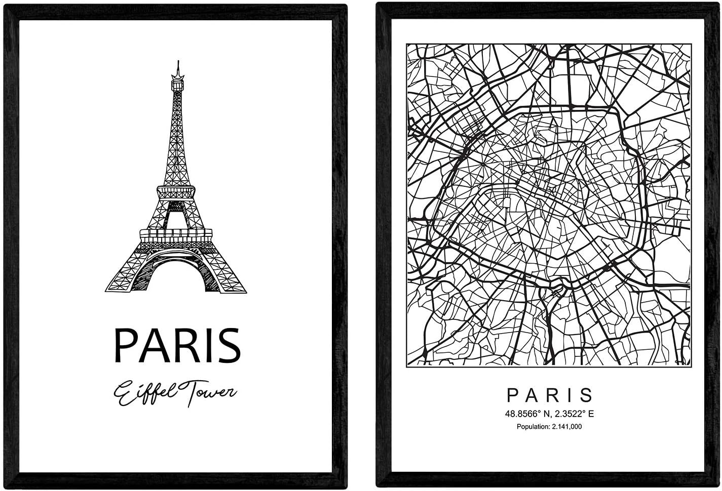 Nacnic Affiches Pack Paris