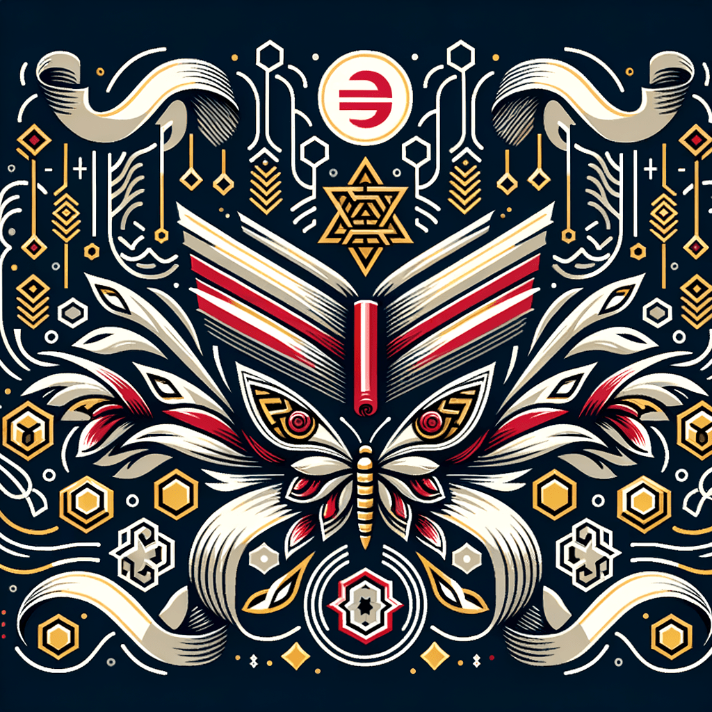 Create a modern Indonesian batik pattern combining the Telkom Schools identity and the SMK Telkom Malang ‘Sting Like a Bee’ philosophy.

Integrate Telkom Schools logo elements—the Open Book shape, dynamic ribbon forms of “T” and “S”, and white branch silhouettes—into traditional batik motifs such as parang, kawung, ceplok, or mega mendung. Blend their symbolic meanings: open mind and imagination, collaboration, flexibility, strong character, exploration, and national pride.

Add a subtle yet elegant bee-inspired motif representing SMK Telkom Malang’s motto “Sting Like a Bee”:
– agile butterfly-like lines symbolizing digital agility and creative movement,
– sharp geometric accents representing the bee’s stinger symbolizing technological impact,
– hexagonal honeycomb patterns representing teamwork, discipline, and collective collaboration (like a bee colony).

Use the official Telkom color philosophy as the primary palette: bright red and deep red for courage and strong will, white for purity and good governance, black for confidence, and technology-inspired greys for modern digital spirit. Optional secondary accents: soft yellow-gold highlights to subtly reference the bee’s energy and industrious spirit.

The pattern must feel harmoniously integrated, modern, culturally rich, and deeply symbolic—combining Indonesian heritage with futuristic digital school identity.

Render in seamless textile pattern, vector-like precision, smooth curves, layered shading, premium fabric composition, high detail, elegant contrast