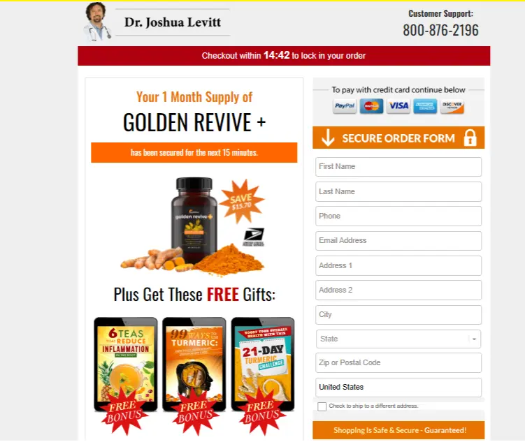 Golden Revive Plus Buy - Best Joint Pain Relief Supplement