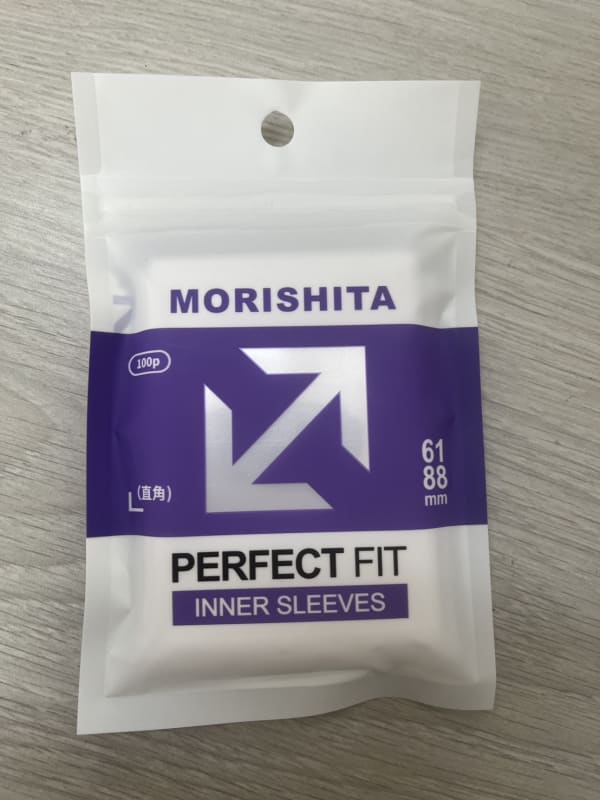 森下 透明直角薄卡套 61*88mm  100枚入