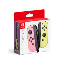 NS Switch Joy con 左右手把控制器-淡雅粉紅/淡雅黃