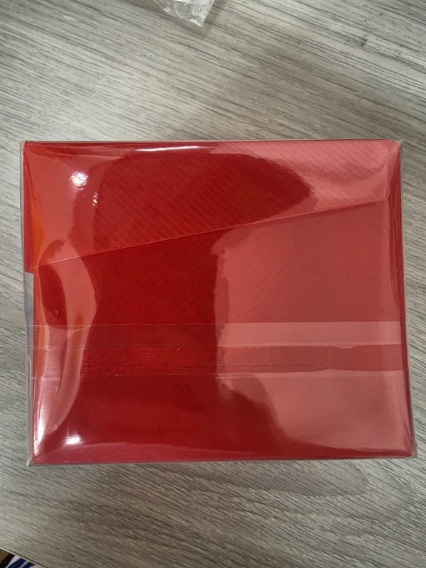 RSS 備牌盒(特大卡盒)-透明紅色