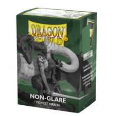 龍盾Dragon Shield - 磨砂防反光卡套-標準尺寸(100入) - 森林綠色 - DS100 Matte – Non-Glare – Forest Green - AT-11825