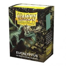 龍盾Dragon Shield 100 - 標準尺寸Standard Deck Protector Sleeves - 雙面色磨砂卡套Dual Matte - Eucalyptus(Lehel) 尤加利綠- AT-15049