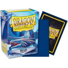 龍盾Dragon Shield 100 - AT-11003- 龍盾卡套標準尺寸(100入)Standard Deck Protector Sleeves - 磨砂Matte Blue藍色