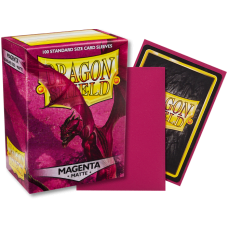 龍盾Dragon Shield 100 - AT-11026- 龍盾卡套標準尺寸(100入)Standard Deck Protector Sleeves - 磨砂Matte Magenta洋紅色