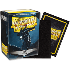 龍盾Dragon Shield 100 - AT-11024- 龍盾卡套標準尺寸(100入)Standard Deck Protector Sleeves - 磨砂Matte Jet黑玉色