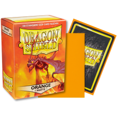 龍盾Dragon Shield 100 - AT-11013 - 龍盾卡套標準尺寸(100入)Standard Deck Protector Sleeves - 磨砂Matte Orange橘色 - AT-11013