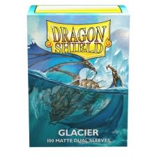 龍盾Dragon Shield 100 - 標準尺寸Standard Deck Protector Sleeves - 雙面色磨砂卡套 - Matte Dual - 冰川藍 Glacier 'Miniom' AT-15031