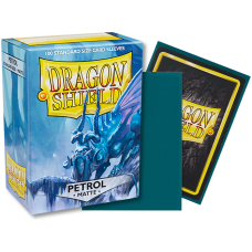 龍盾Dragon Shield 100 - AT-11020- 龍盾卡套標準尺寸(100入)Standard Deck Protector Sleeves - 磨砂Matte Petrol油藍色