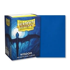 龍盾Dragon Shield 100 - 標準尺寸Standard Deck Protector Sleeves - 雙面色磨砂卡套Dual Matte - 智慧藍Wisdom - AT-15057