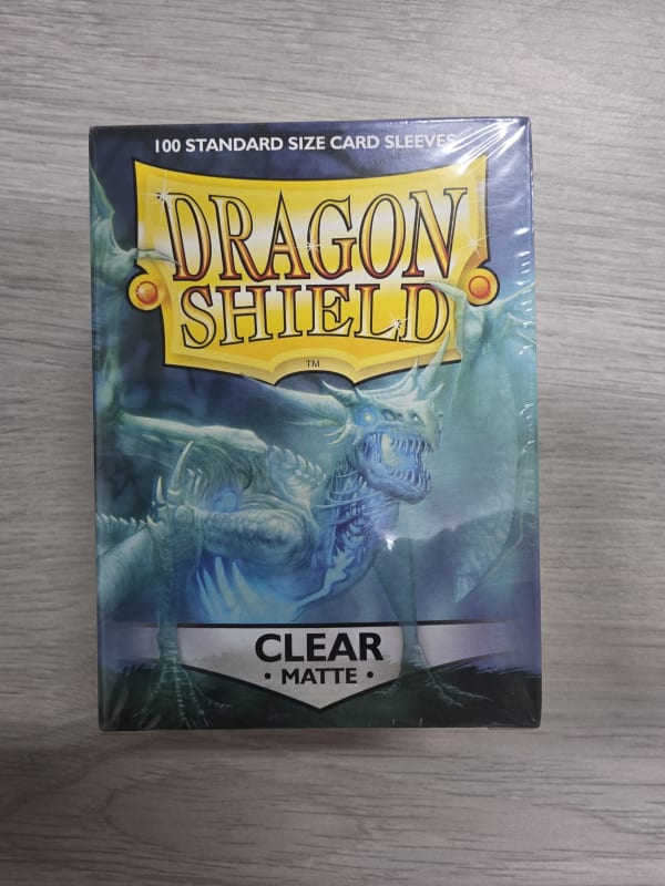 龍盾Dragon Shield 100 - AT-11001- 龍盾卡套標準尺寸(100入)Standard Deck Protector Sleeves - 磨砂Matte Clear透明