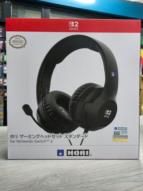 HORI 遊戲專用有線耳機 標準版 for Nintendo Switch™ 2 酷黑