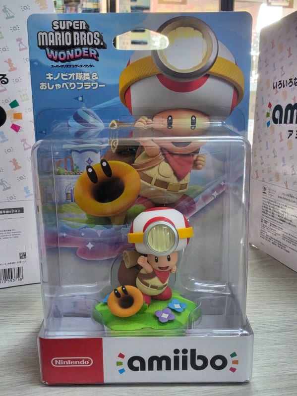 超級瑪利歐兄弟 驚奇 奇諾比奧隊長 & 閒聊花花 amiibo