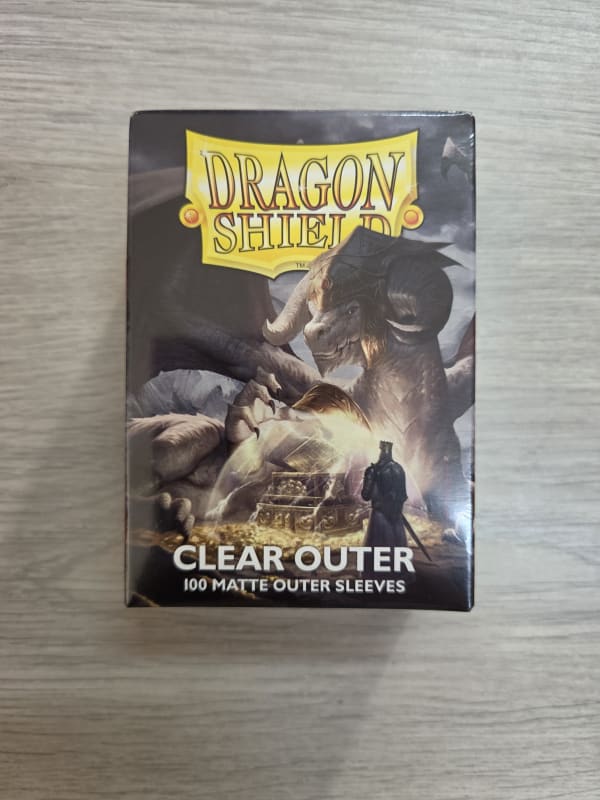 龍盾Dragon Shield - 第三層卡套 標準尺寸 磨砂透明 Outer Sleeves - Matte Clear AT-13002