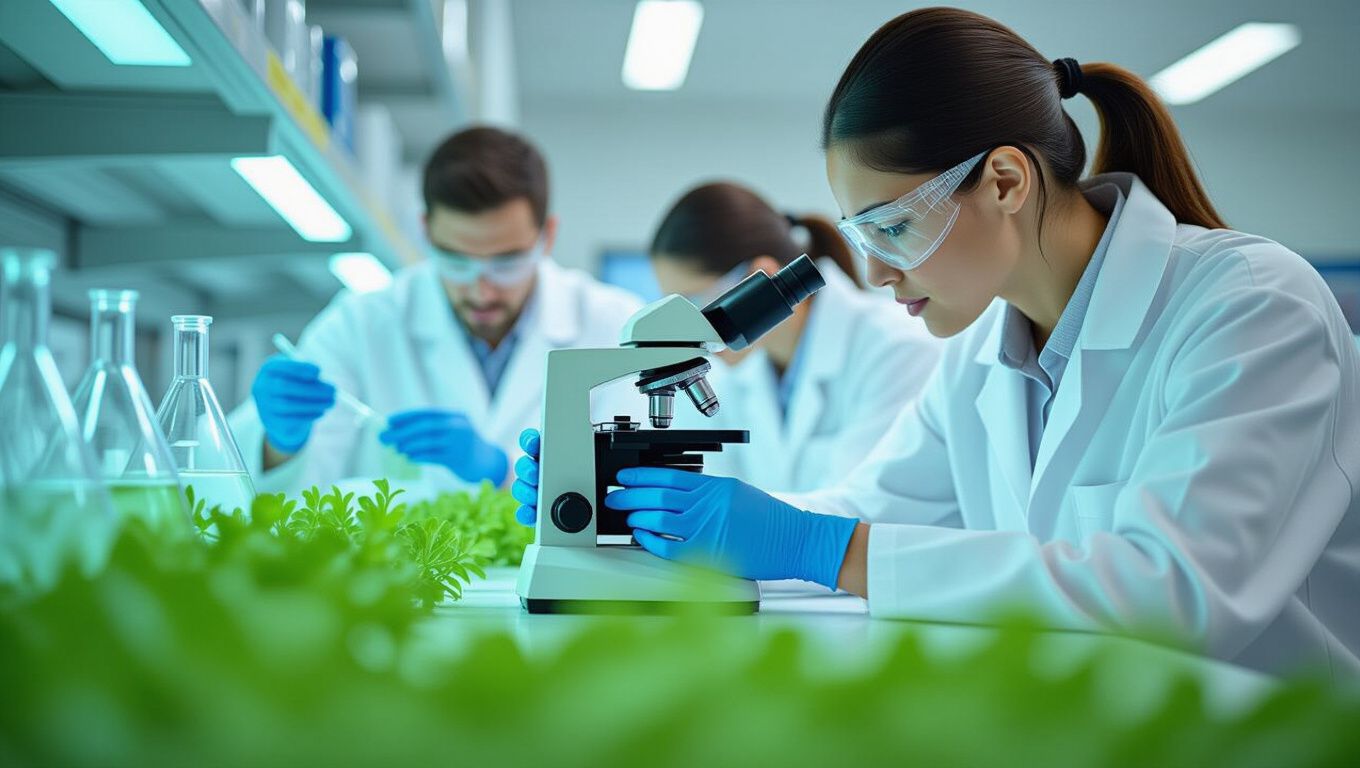 The use of biotechnology in developing drought-resistant crop varieties.