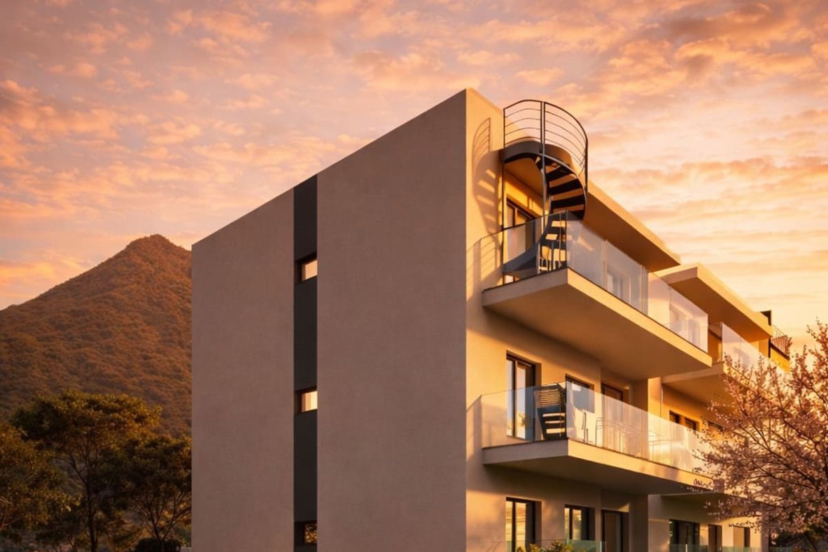 Atico con vistas a las montañas y piscina comunitaria — 9