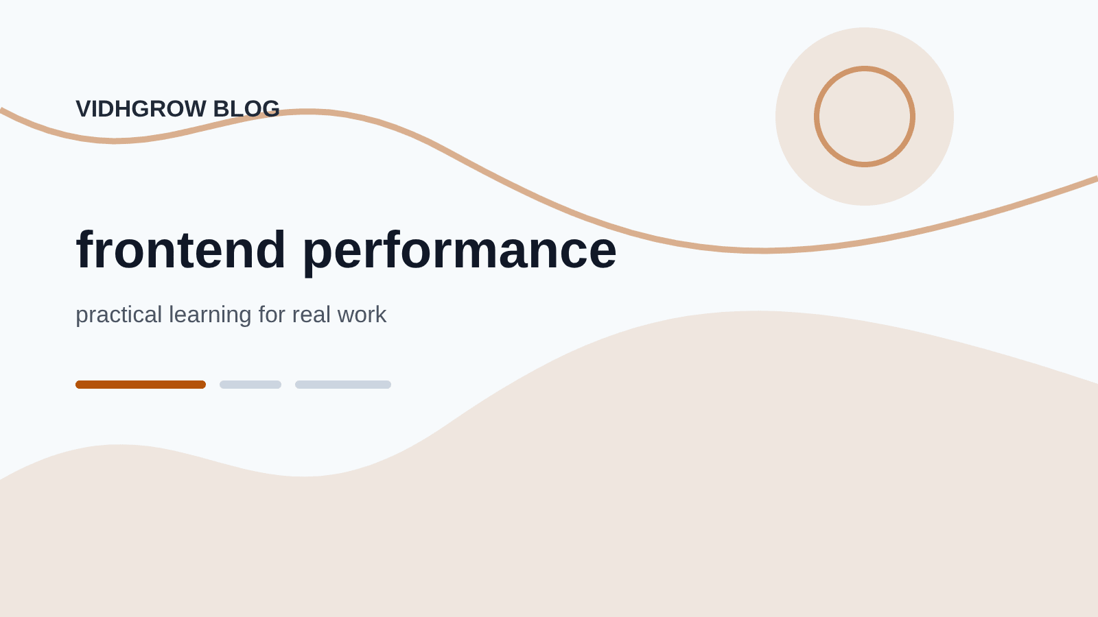 frontend performance illustration for Measuring Frontend Performance on Real Devices