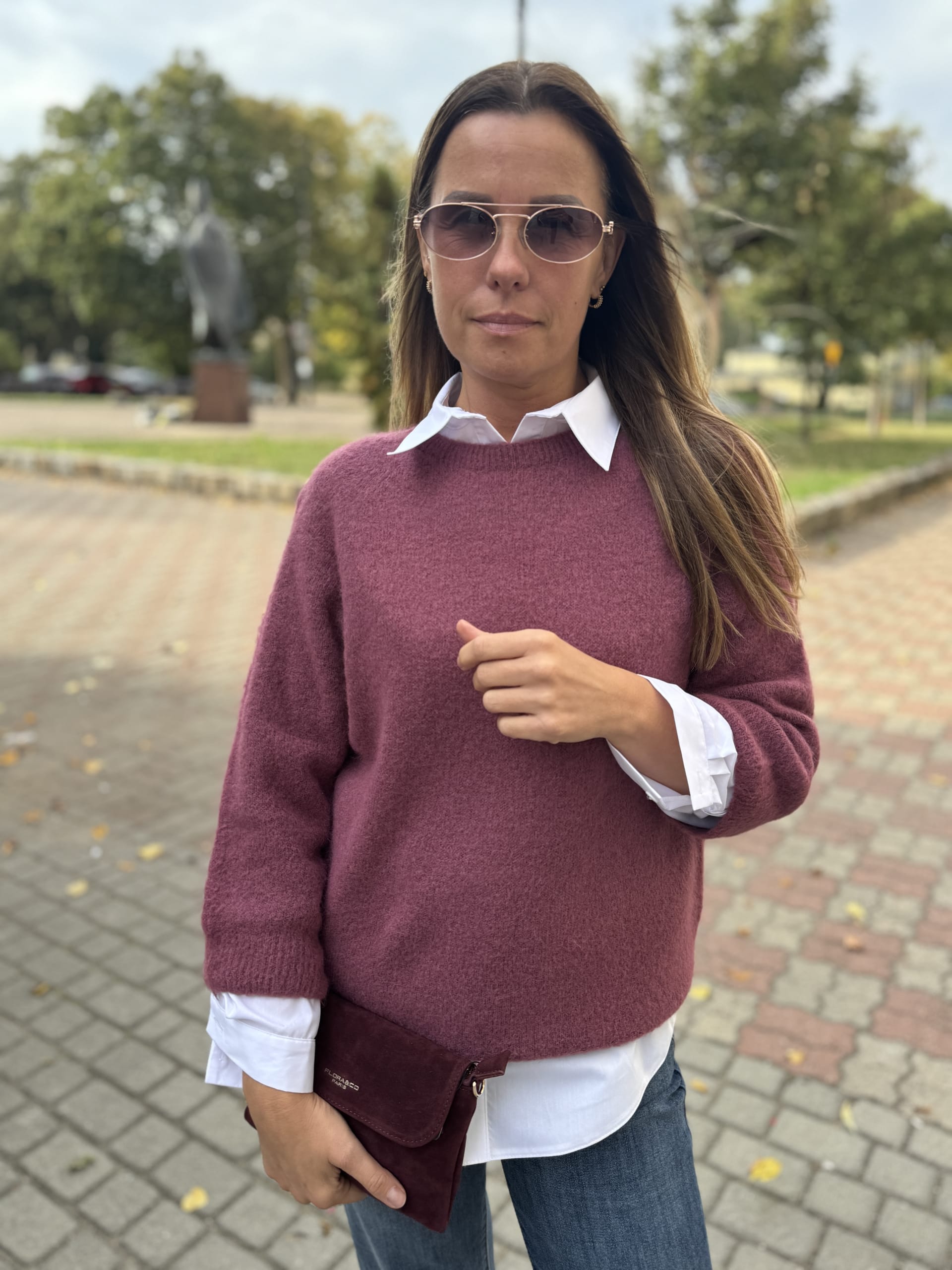 Sweter z Baby Alpaką Cozy Joy old pink
