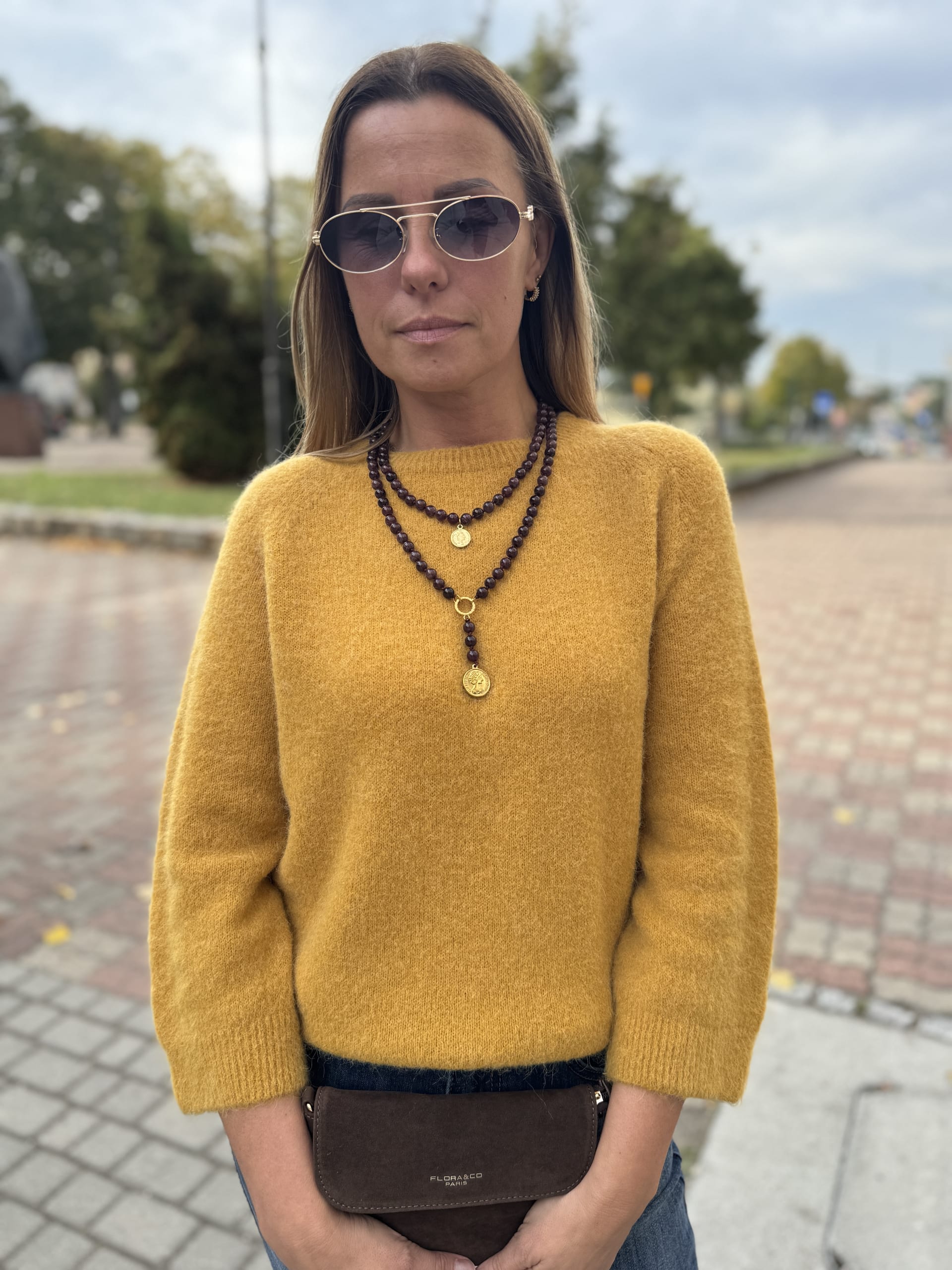 Sweter z Baby Alpaką Cozy Joy miodowy 3