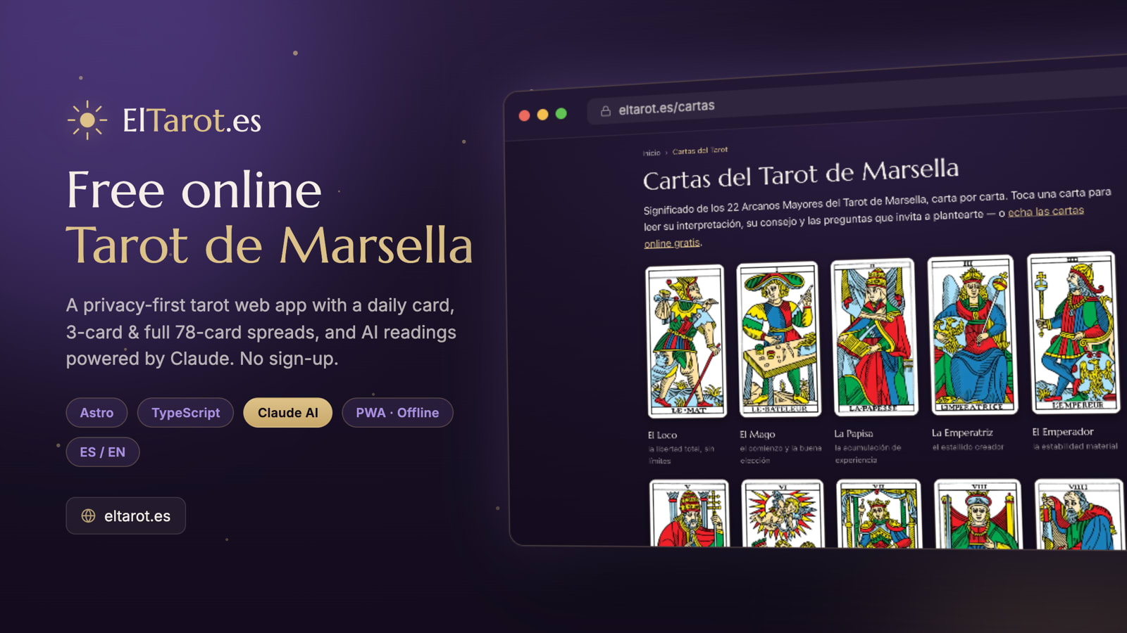 ElTarot.es: Astro screenshot