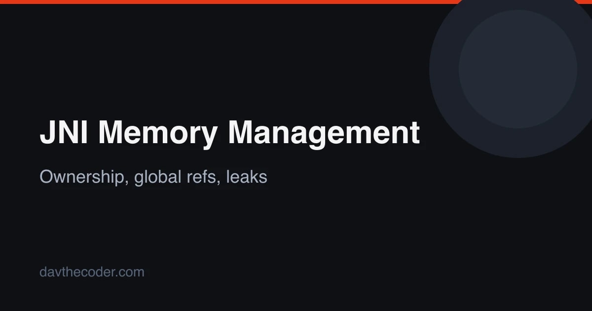 Memory Management Across JNI: Ownership, Box::into_raw, Global Refs, and Leaks: Android article cover