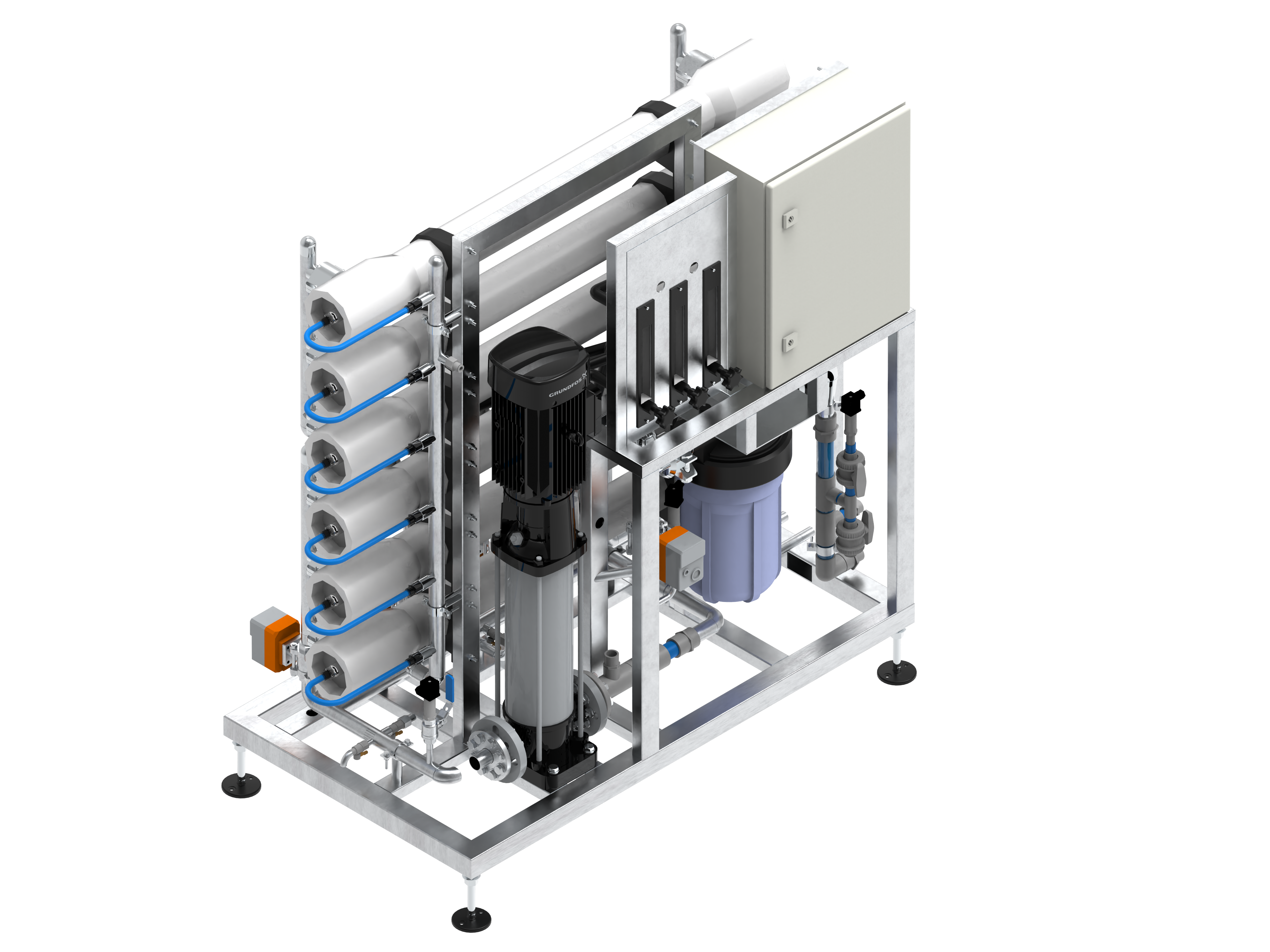 RO90 System Detailed Component View - Advanced Water Filtration