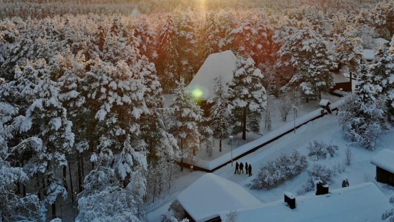 Gammelstad kyrkstad. Flyg hem frn Lule