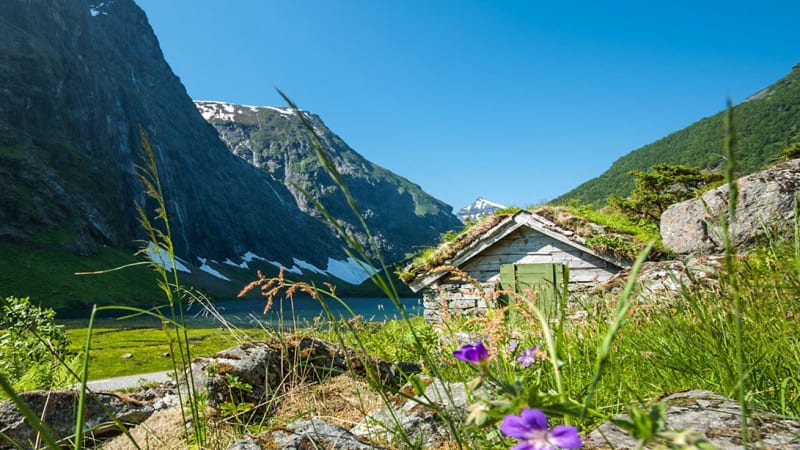 Utflykt Norges landsbygd &Hjrundfjordens gmda prlor