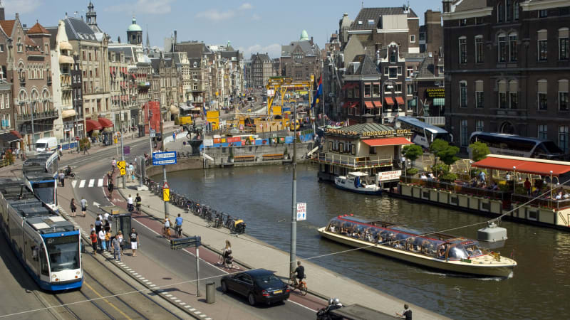 Amsterdam från vattnet
