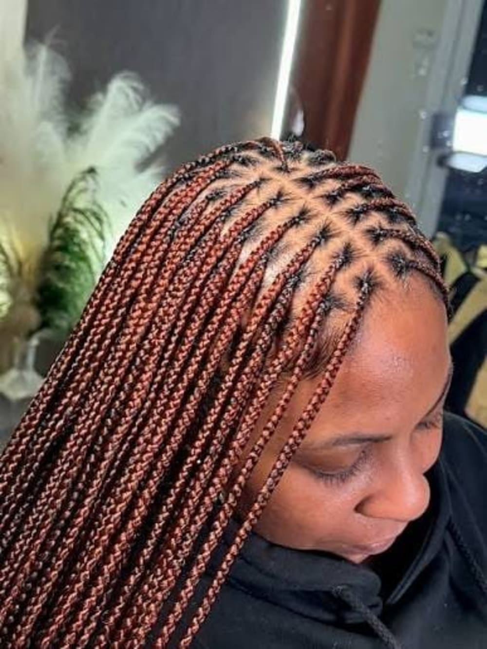 Copper Auburn Statement Braids