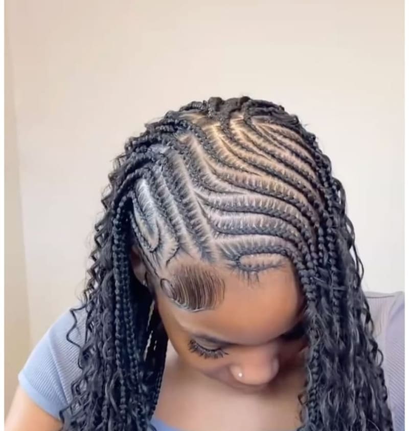 Fulani braid boho