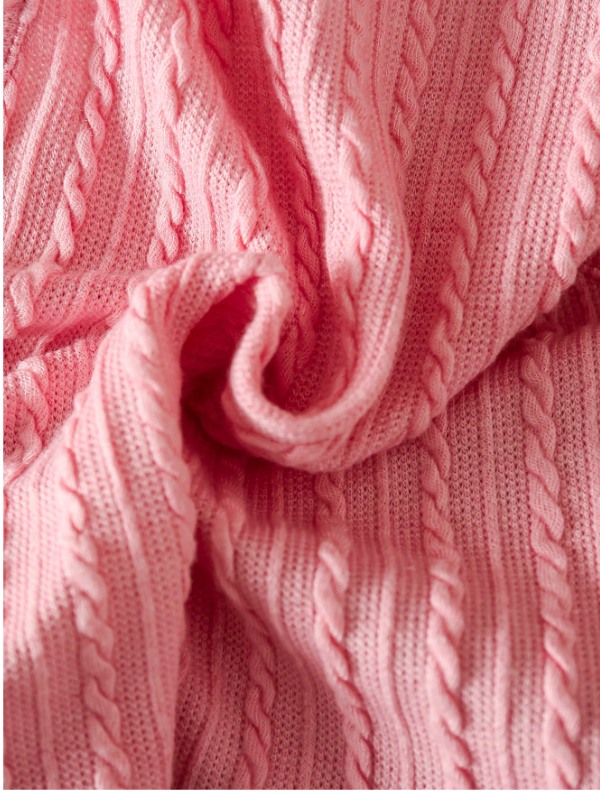 LMoss Young Girl Solid Cable Knit Tank Top, Vacation Clothes, Great For Casual & Daily Wear - 5