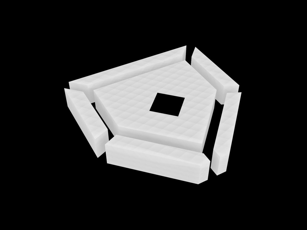 Screenshot of Home Plate Deals logo shown in 3D perspective on a black background.