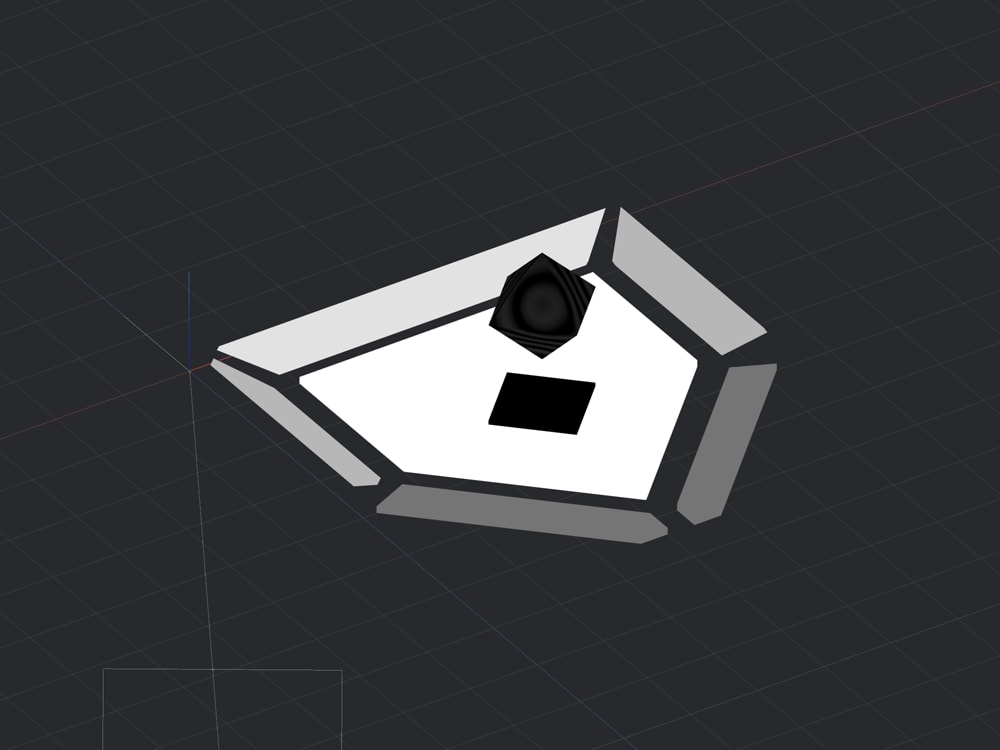 Screenshot of Home Plate Deals logo shown in 3D perspective on a grid background.