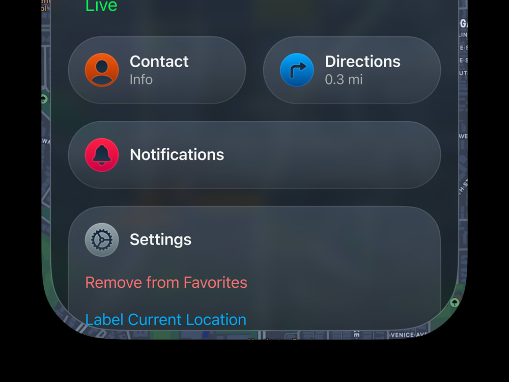 Redesign of Apple iOS 26 'Find My' app.