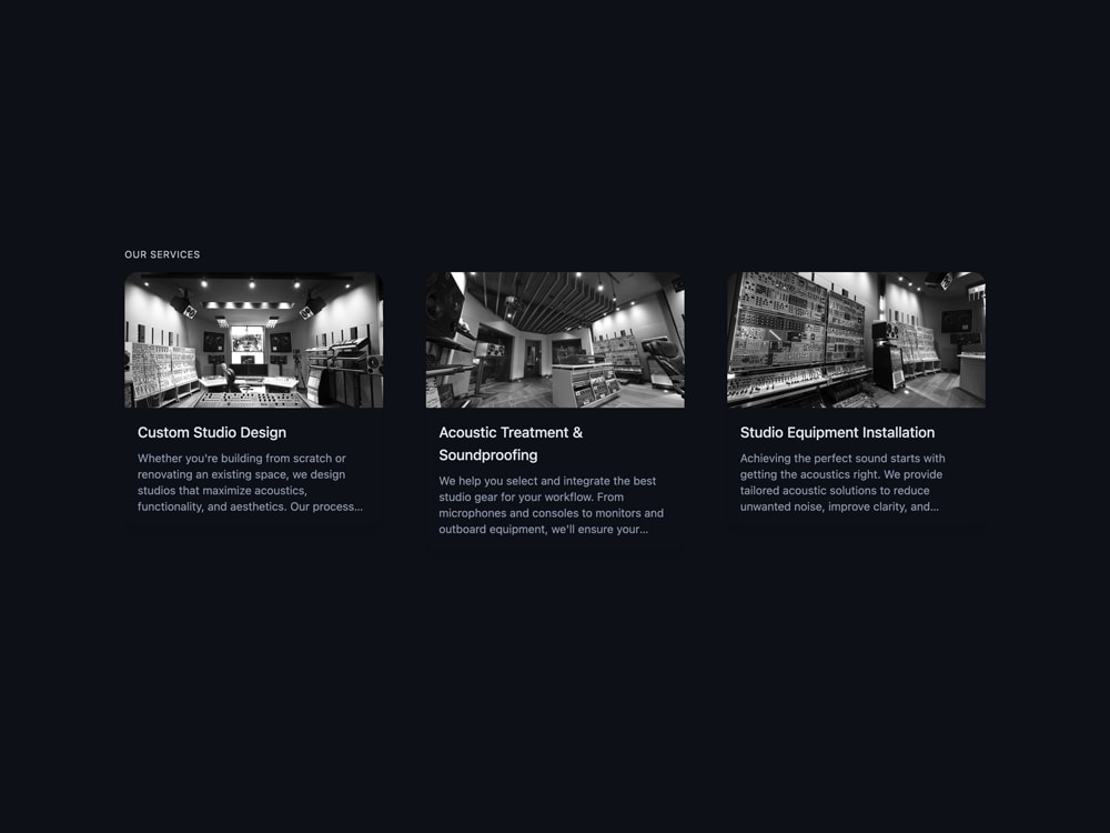 Looping video demonstration of CSS card hover effects.