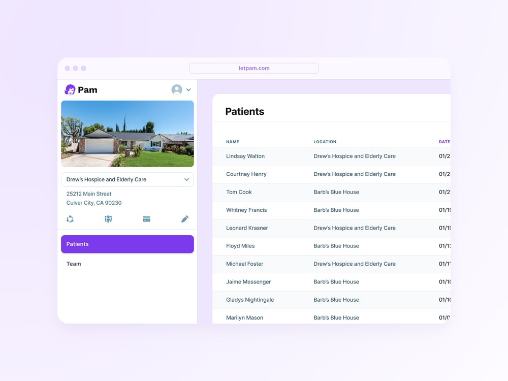 Medical application abstract UI illustration.