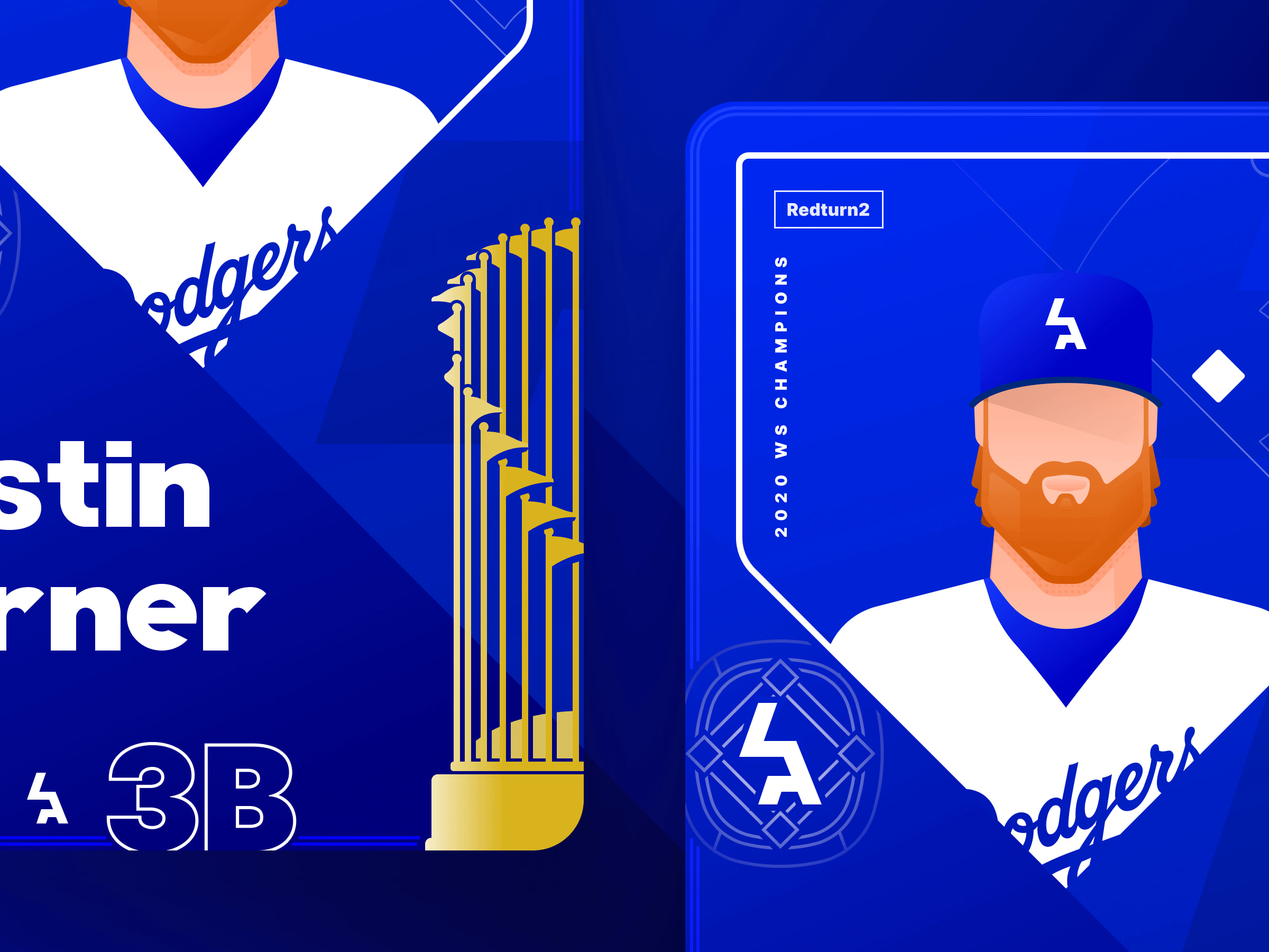 Dodgers 2020 World Series Baseball Cards