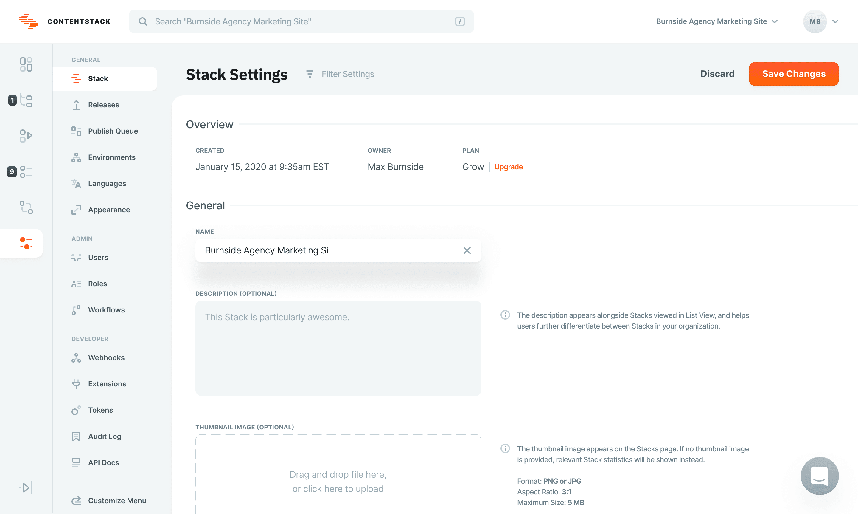 Contentstack UI