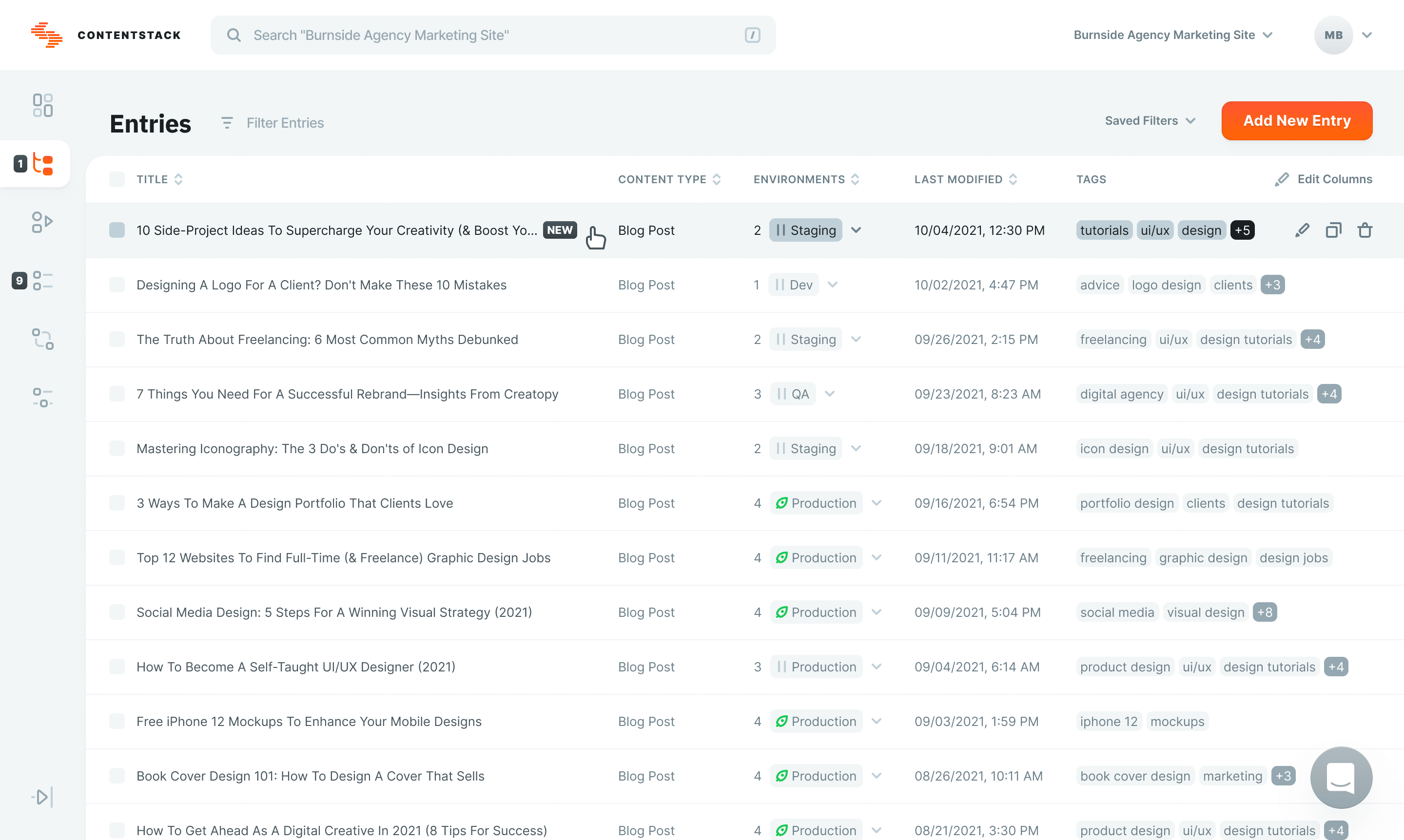 Contentstack UI