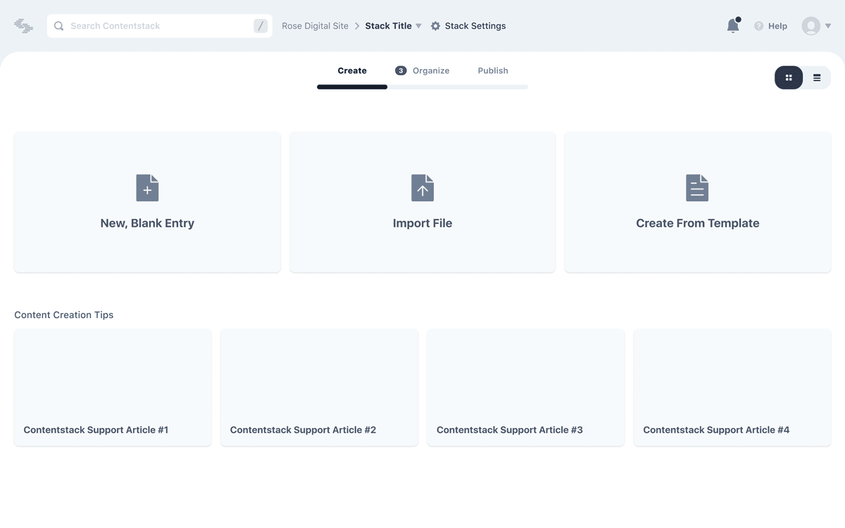 Contentstack UI