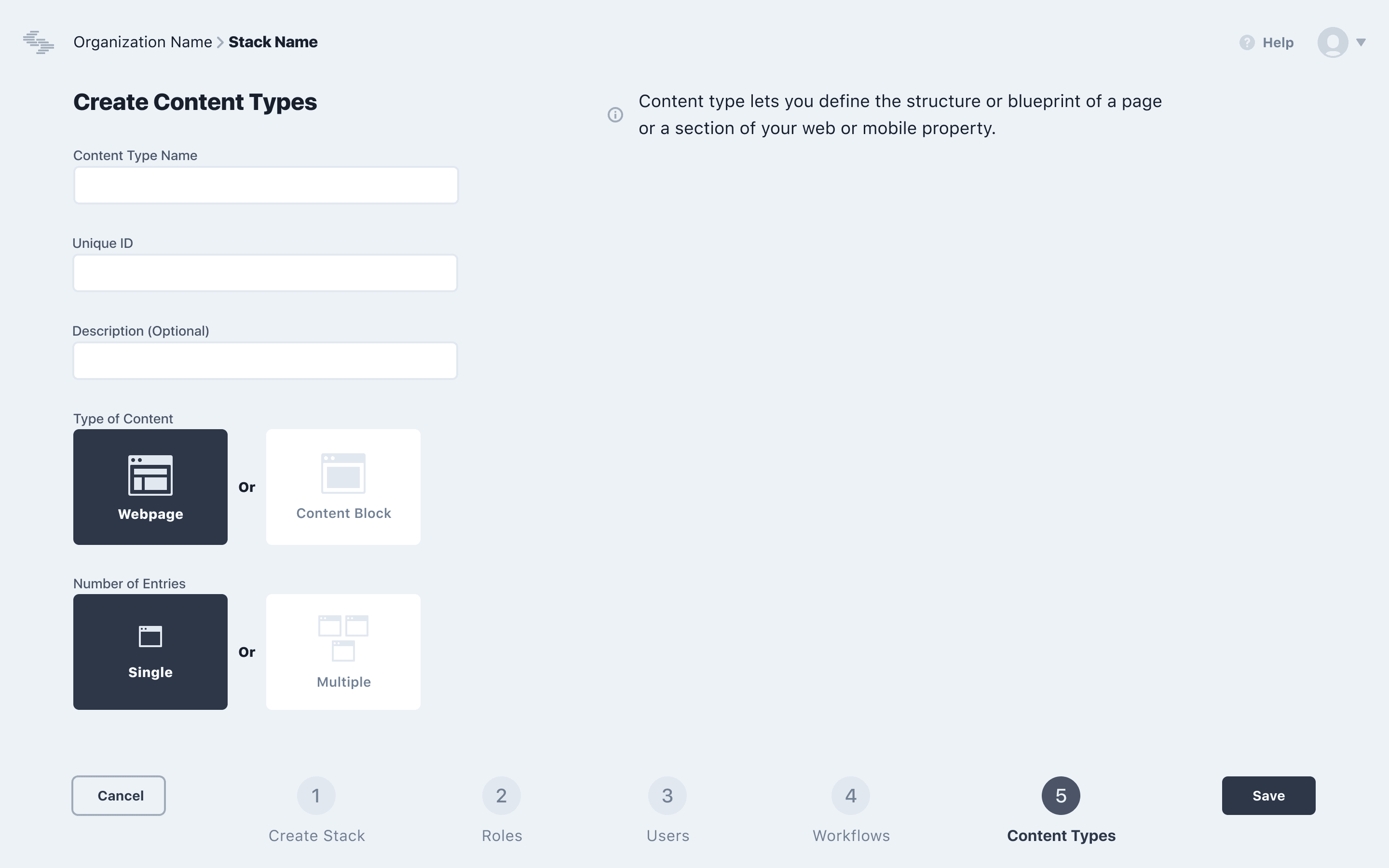 Contentstack UI