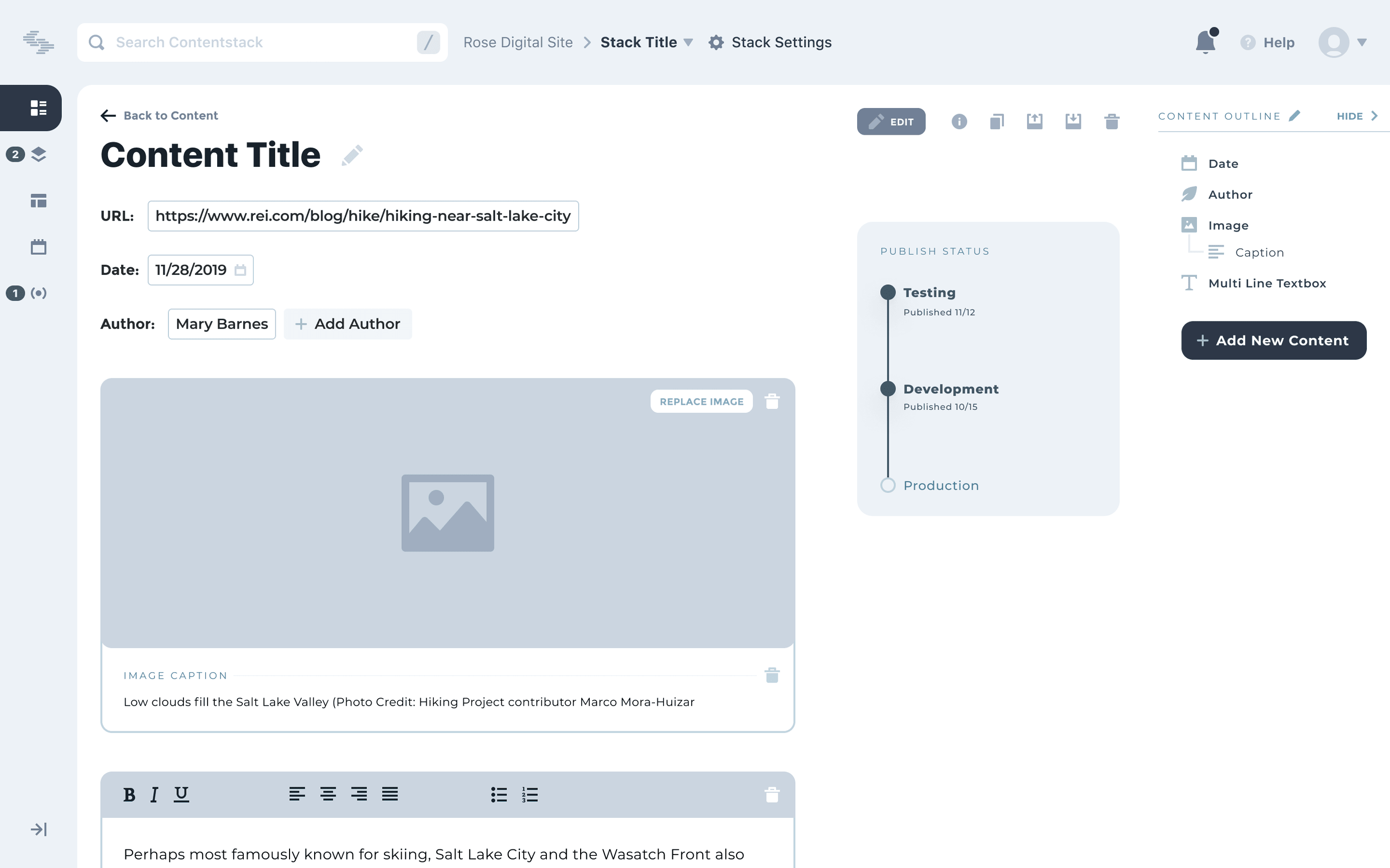 Contentstack UI